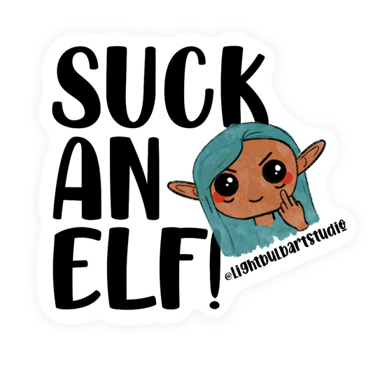 Suck an Elf Sticker