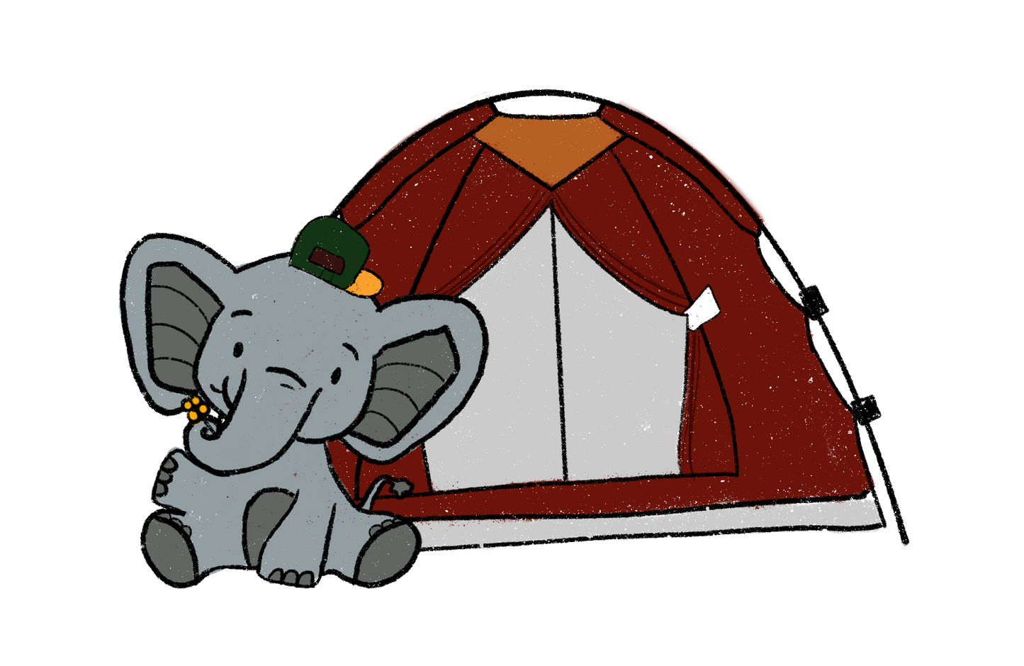 Elephant w/Tent