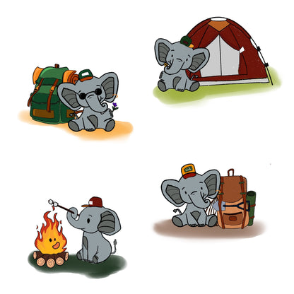 Camping Elephant Sheet